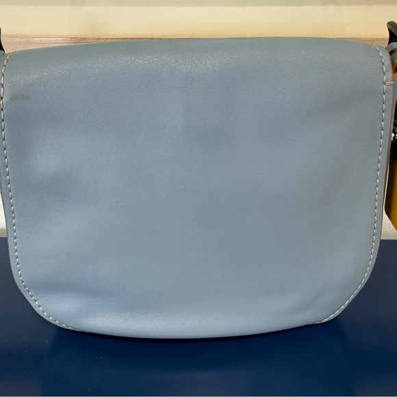 Coach 1941 Saddle Bag 23 Cornflower Blue Glovetanned Leather 20115 EUC - Picture 4 of 14